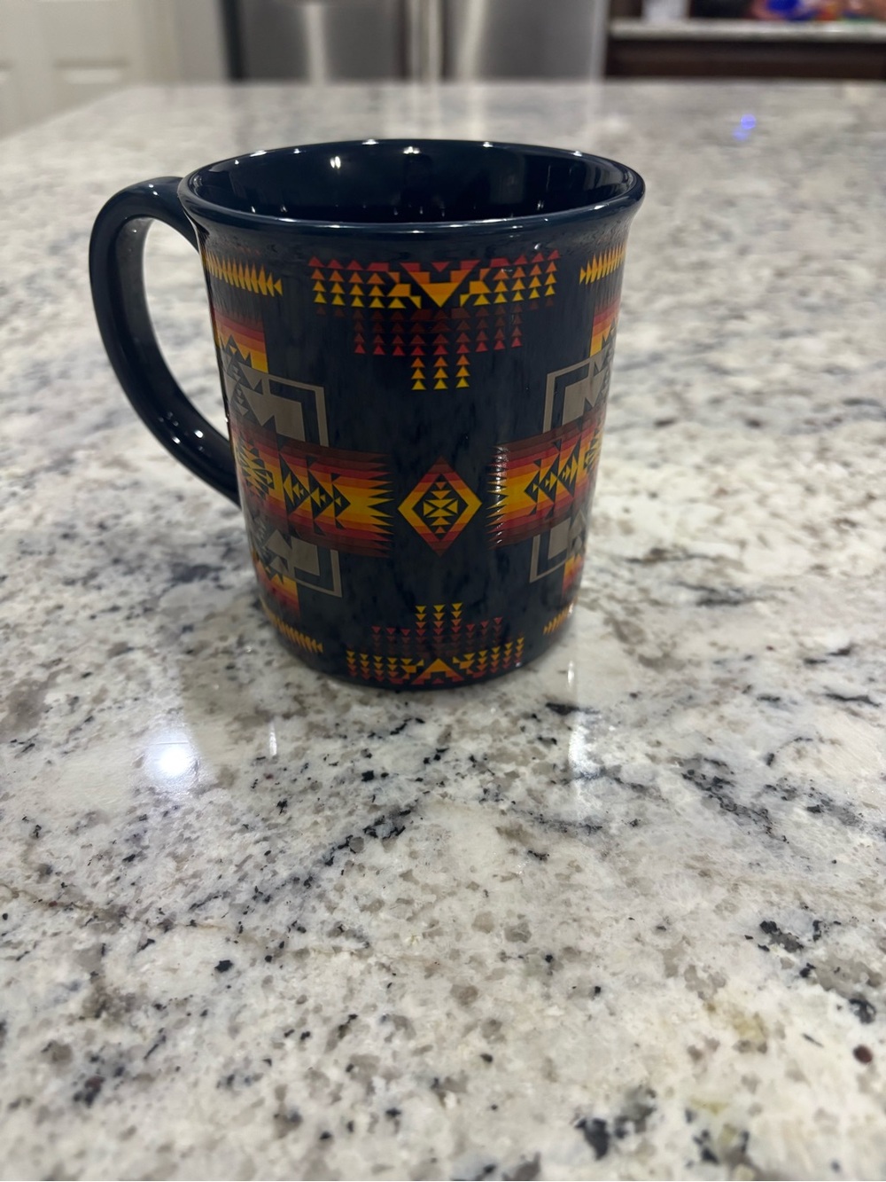 Pendleton Chief Joseph Ceramic Mug – Navy Blue Southwest - 12oz
